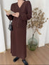 Winter Button Down Cardigan With Skirts Sets